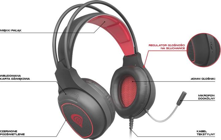 Immagine prodotto Genesis Cuffie da gioco NATEC Radon 300 (Cablato)