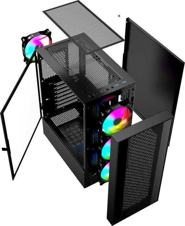 Immagine prodotto Gembird Custodia per computer Fornax 4000 ARGB (ITX, ATX, mATX)