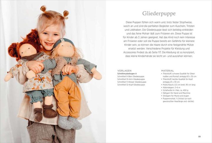 Produktbild Handgemachte Puppen im Waldorf-Stil (Deutsch, Kristin Wünsch, 2023)