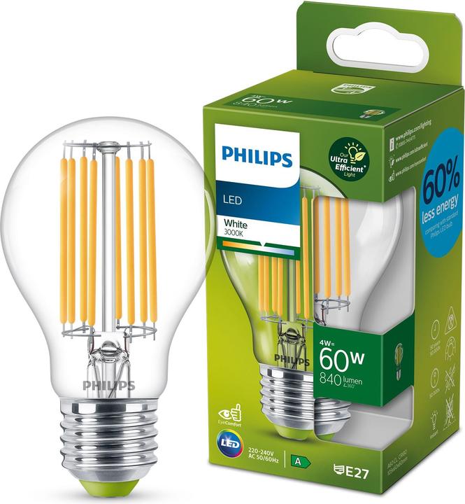Produktbild Philips Lampe (E27, 4 W, 840 lm, 1 x, A)