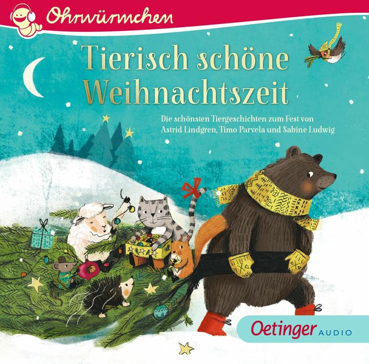 Produktbild Tierisch schöne Weihnachtszeit (Astrid Lindgren, Sabine Ludwig, Timo Parvela, Deutsch)