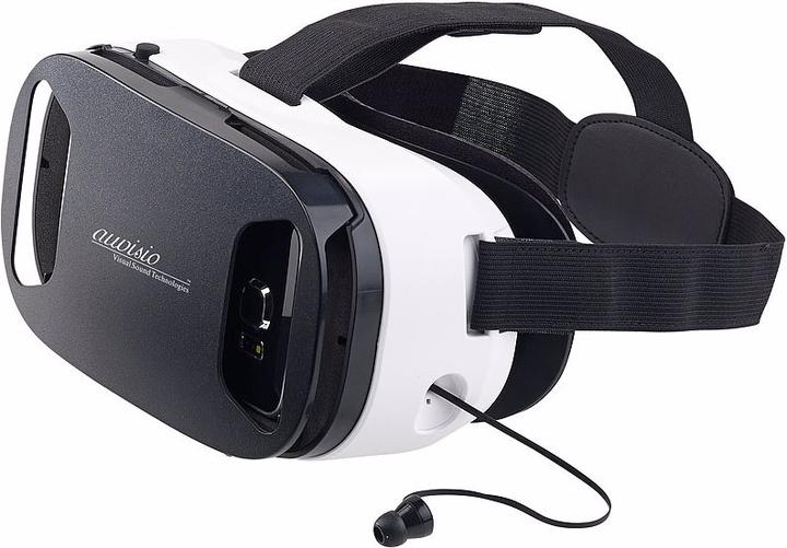 Image du produit Auvisio Lunettes de réalité virtuelle, y compris casque intra-auriculaire et commande tactile