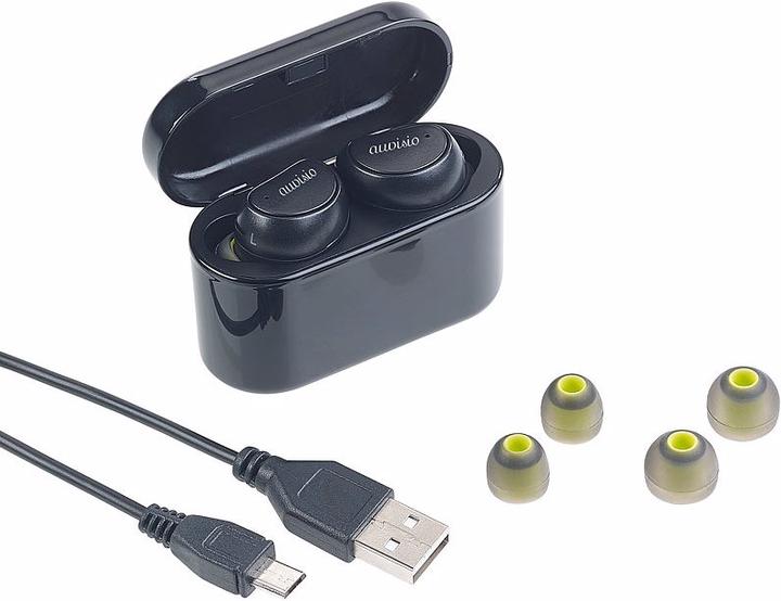 Produktbild Auvisio True Wireless In-Ear-Headset inkl. Powerbank-Etui (2.50 h, Kabellos)