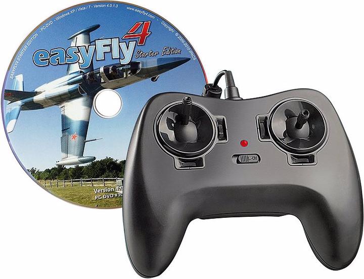 Produktbild Simulus Modellflug-Simulation "easyFly 4 SE" inkl. USB-Fernsteuerung (PC)