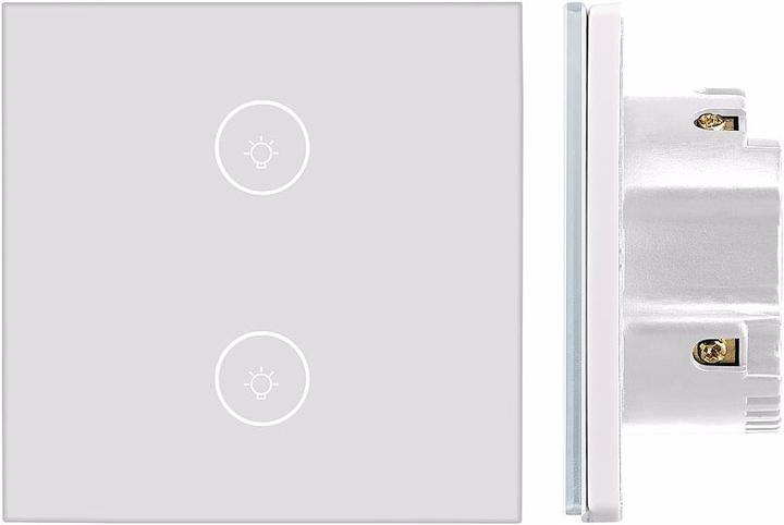 Immagine prodotto Luminea Doppio interruttore della luce di tocco, Amazon Alexa & Google Assistant compatibile