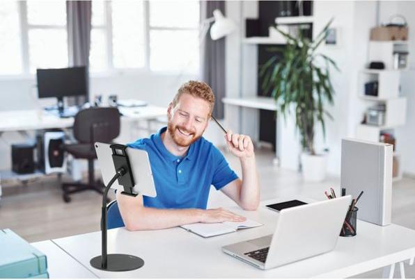 Actual product image Durable TWIST COMBI tablet holder black Table stand