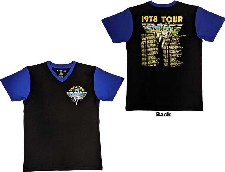 Van Halen 1978 Tour Dates Raglan (S)