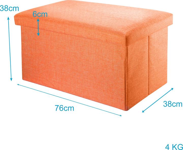 Produktbild Intirilife Sitzbank MANDARINEN ORANGE (38.78 cm)