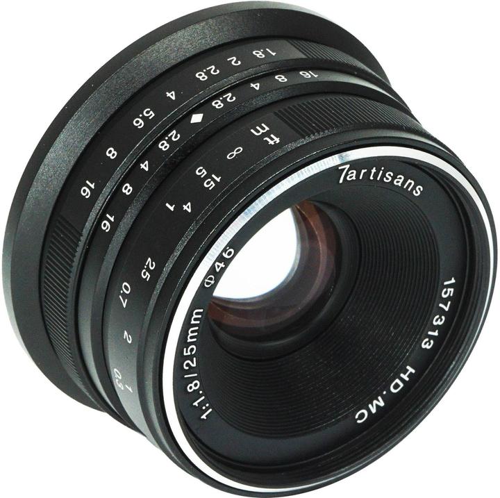 Image du produit 7artisans 25mm f/1.8 MFT (Micro Four Thirds, Micro Four Thirds)