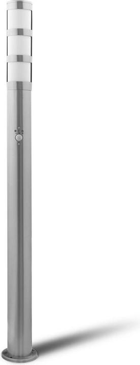 Grafner Roestvast stalen wandlamp met bewegingsmelder (E27, IP44)