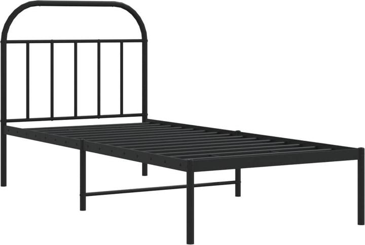 Produktbild VidaXL Bettgestell mit Kopf- und Fussteil Metall Weiss 200x200 (200 x 200 cm)