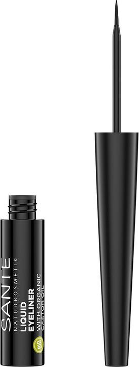 Image du produit Sante Eyeliner liquide 01 Black avec huile de castor organique (01 Black)