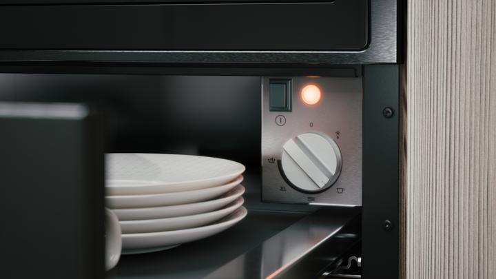 Image du produit Asko Wärmeschublade CRAFT ODW 61 BS0 schwarz gebürsteter Black Steel-Edelstahl