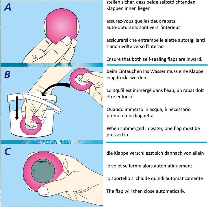 Produktbild Alldoro Wiederverwendbare Wasserbomben Rot/Blau/Gelb (3er Set) (3 x)