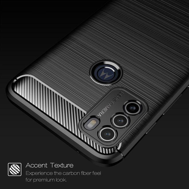 Actual product image MU Style Carbon Fiber TPU Softcase Series (Motorola Moto G50)