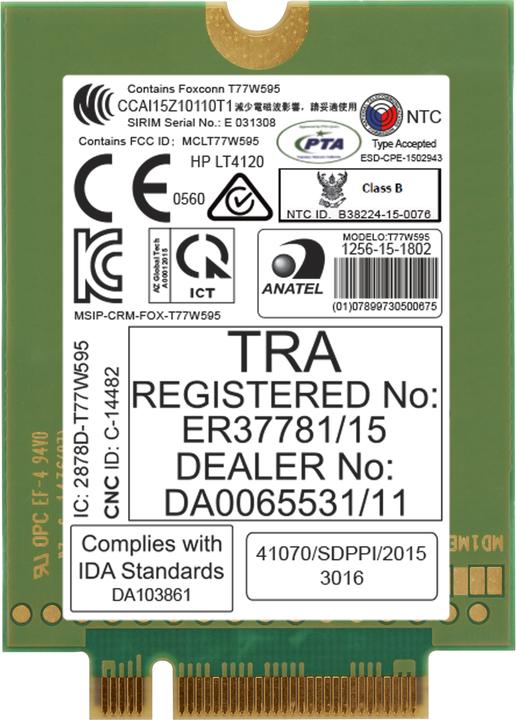Produktbild HPE Hp lt4120 Lte/Hspa+ W10 Wwan