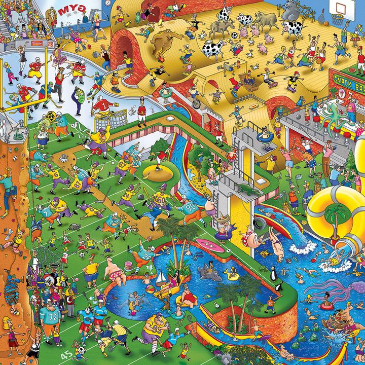Productafbeelding Alipson Puzzle Puzzel 1000 stukjes Steve Skelton - Complexe de Sport (1000 onderdelen)