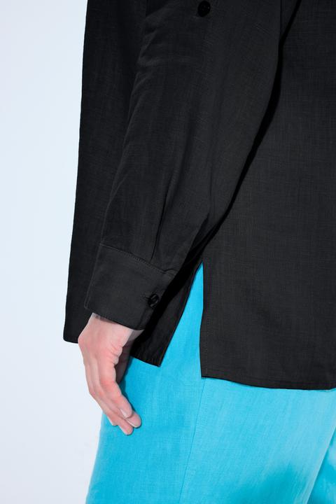 Produktbild Ulla Popken Bluse, Leinen, offener Kragen, Langarm (62)