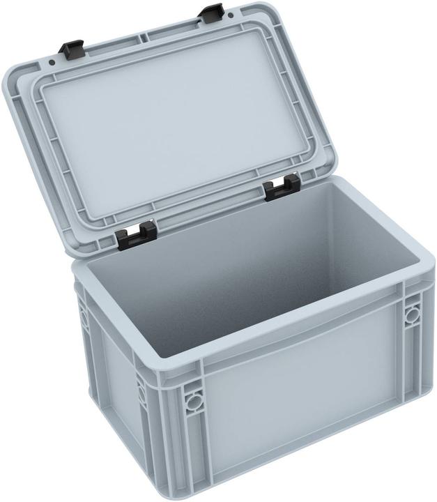 Feldherr ED 32/17 HG - HSEB165 Bac Euro Euro Box avec couvercle à charnières ED 3217 HG (Matières plastiques)
