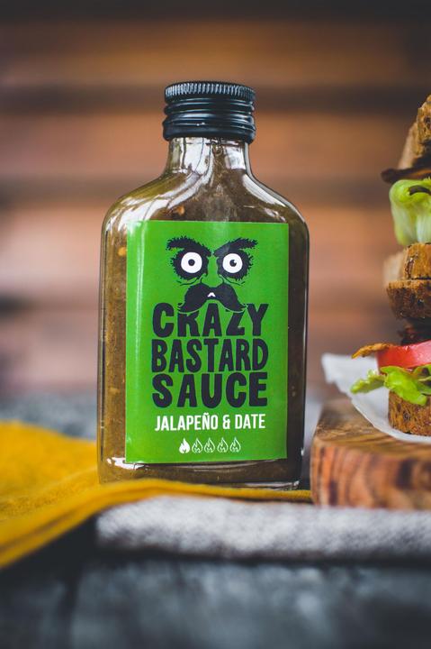 Produktbild Crazy Bastard Sauce Jalapeño & Date (100 ml) - Scharfe Sauce (250 g)