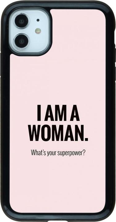 Produktbild PhoneLook Hülle Hybrid Armor schwarz I am a woman (Apple iPhone 11)