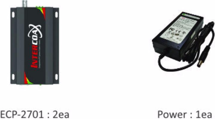 Image du produit InterCoax Extender Ethernet ECP-2701-PKG