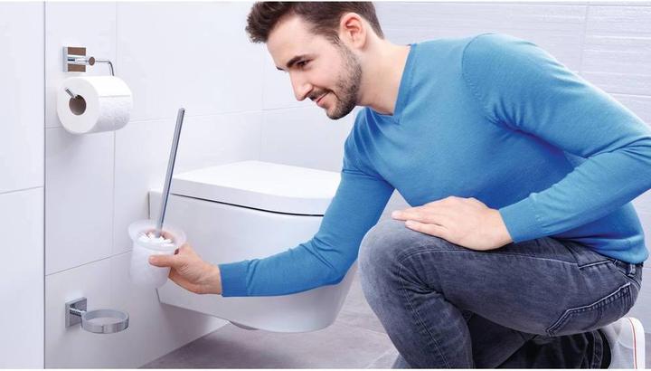 Actual product image tesa EKKRO WC brush set incl. adhesive solution without drilling