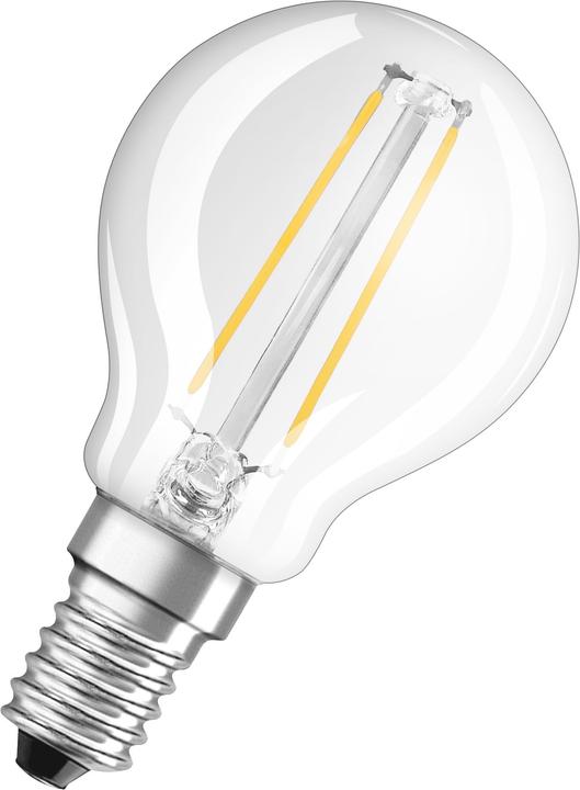 Actual product image Osram LEDSCLP25 2,5W/840 230V FIL E1410X1OSRAM (E14, 2.50 W, 250 lm, 1 x, F)