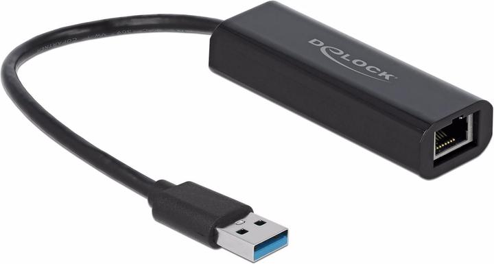 Delock Network Adapter USB-A - RJ45, 2.5Gbps Black (USB 3.0, RJ45 2.5 Gigabit Ethernet (1x))