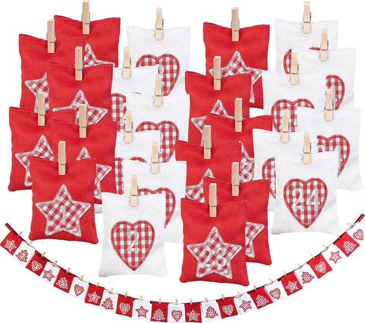 Image du produit Infactory Guirlande avec 24 petits sacs