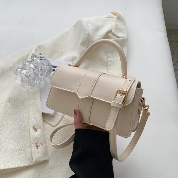 Only-Bags.Store Pu Leder Umhängetasche Handtasche - Crossbody Taschen Vintage Unterarm Tasche Quadrat Satchel