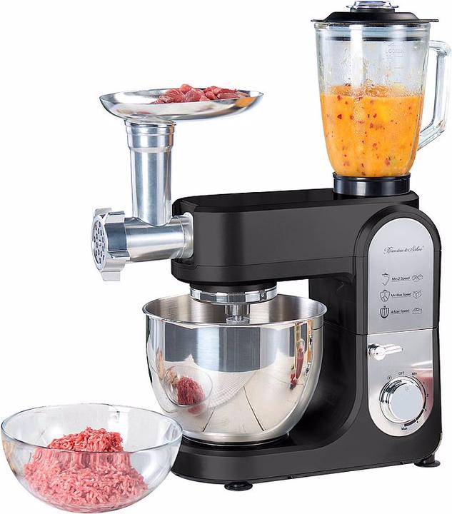 Produktbild Rosenstein & Söhne All-in-One-Küchenmaschine mit Fleischwolf und Mixaufsatz (1000 W)