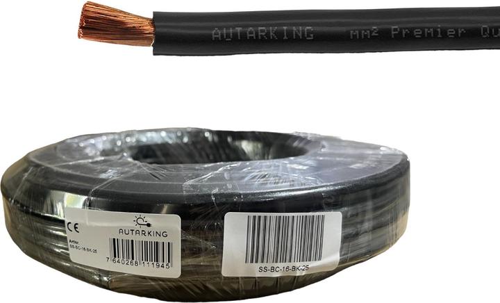 Produktbild Autarking Batterie / Anlasserkabel Hochflexibel - 16mm2 schwarz -25m