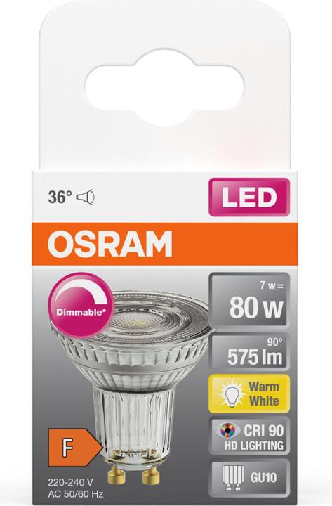Actual product image Osram Superstar Par 16 (GU10, 8.30 W, 575 lm, 1 x, F)