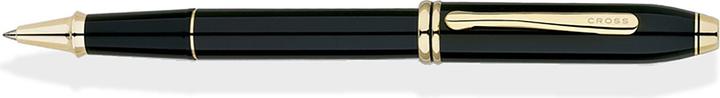 Actual product image Cross Rollerball Townsend black lacquer gold plated (black-lacquer, 1 x)