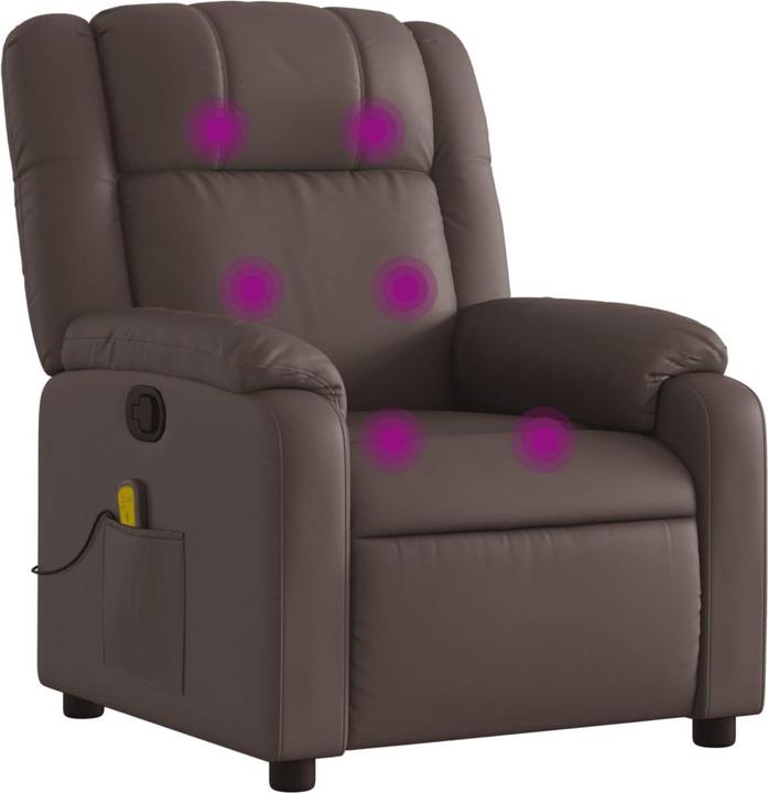 Immagine prodotto VidaXL Sedia da massaggio in similpelle marrone,Colore: Marrone,Materiale