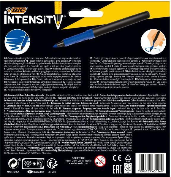 Actual product image Bic Fineliner Intensity 0.7mm (Assorted, 12 x)