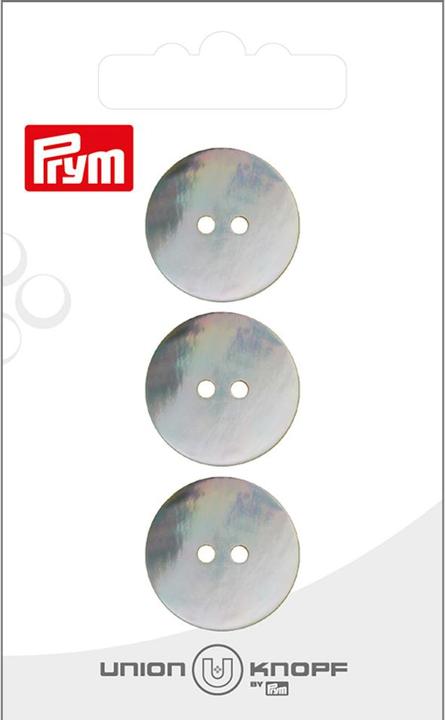 Produktbild Prym Knöpfe Perlmutt 20 mm, 3 Stück, Weiss