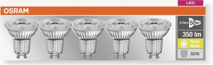 Produktbild Osram Led Base Par16 (GU10, 4.30 W, 350 lm, 5 x, F)