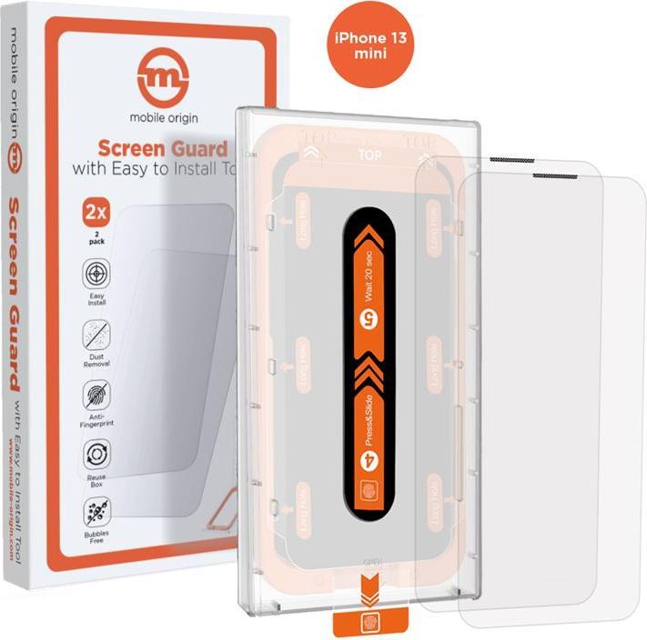 Produktbild Mobile Origin iPhone 13 mini mit einfachem Applikator im 2er-Pack (2 Stück, Apple iPhone 13 mini)