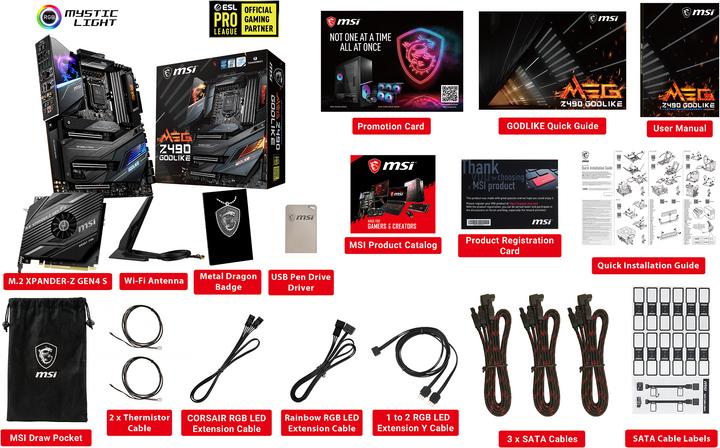 Image du produit MSI MEG Z490 Godlike (LGA 1200, Intel Z490, E-ATX)