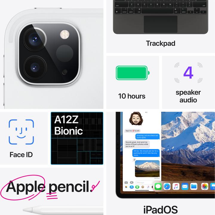Produktbild Apple iPad Pro 2020 (4. Gen) (4G, 12.90", 512 GB, Silver)