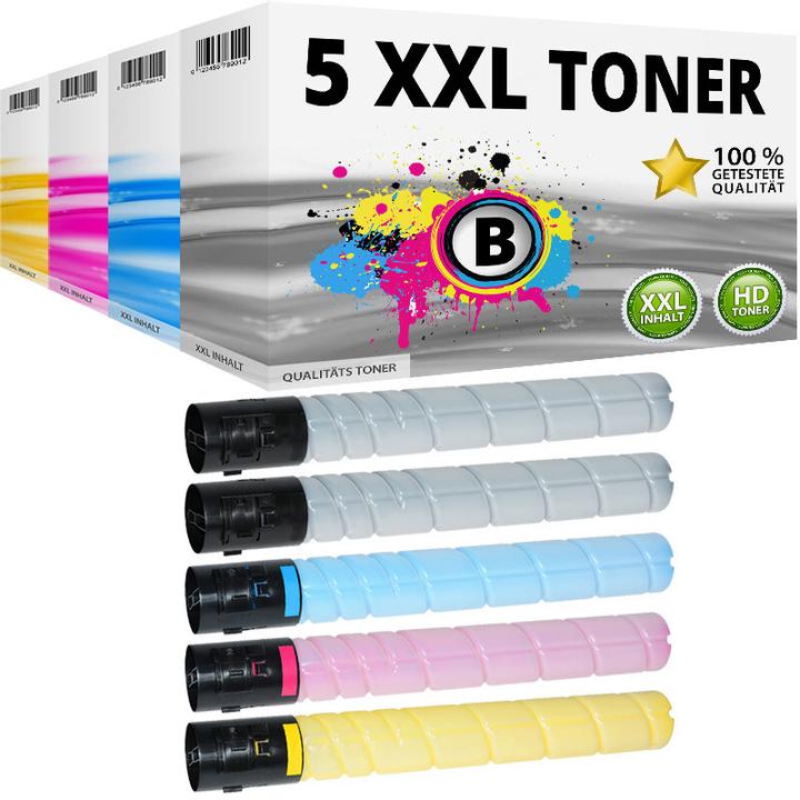 Produktbild Druckfuxx 5x Toner für Konica Minolta TN-321 Bizhub C224 C224e C284e C364e Set