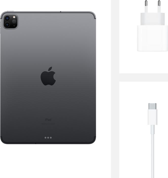 Actual product image Apple iPad Pro 2020 (4. Gen) (4G, 12.90", 256 GB, Space grey)