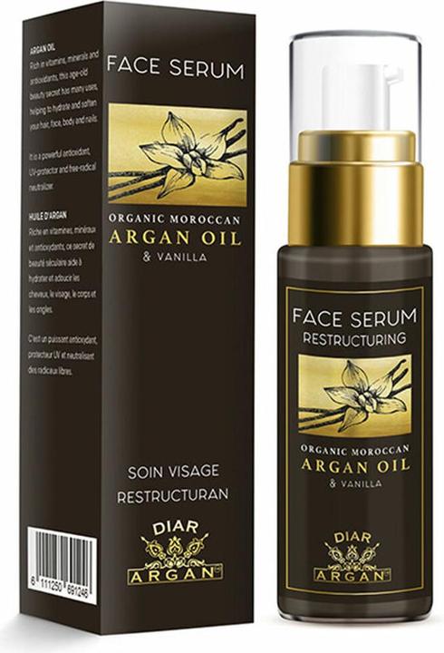 Actual product image Diar Argan Facial Restructuring Serum - 30 ml, Pure Argan and Vanilla (30 ml)