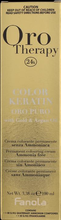 Image du produit Fanola Oro Therapy Color Keratin 7.13 100ml (7.13)