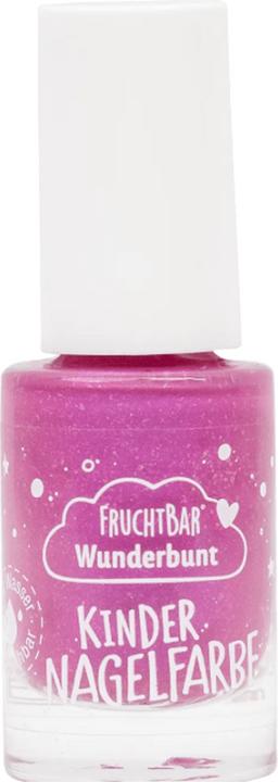 Actual product image Fruchtbar Child nail colour (Purple funny with glitter, Colour paint)