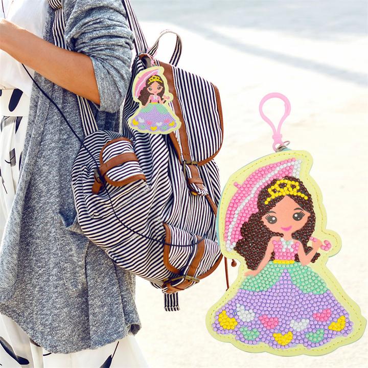 Produktbild Cover-Discount DIY Bastel-Set Glitzer Strasssteine Anhänger Prinzessin