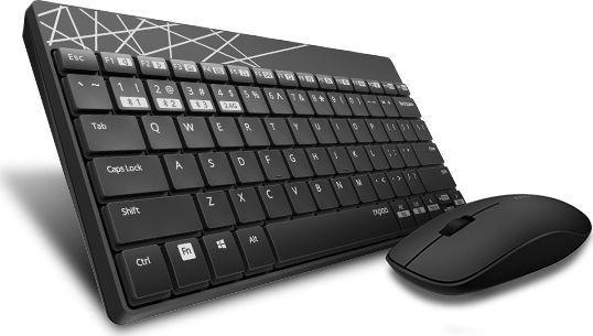 Actual product image Rapoo Wireless Multi-Mode 8000M UI Kit Black (Eng. Int., Wireless)
