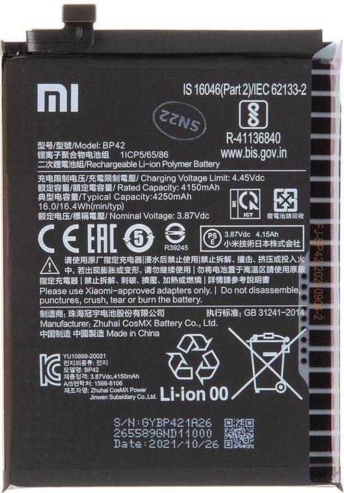 Produktbild Xiaomi BP42 Original Battery 4250mAh (Service Pack)